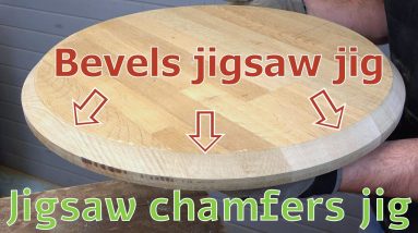 ✔️ How to cut chamfer and bevel with a cutting jig for jigsaw