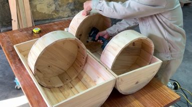 Amazing Woodworking Design Ideas Save Space From Old Pallet - Build A Smart Locker For Bathroom Tidy