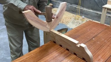 How To Build a Modern Wooden Chair Outdoor Unique And Cool - Diy Design Ideas Woodworking Project