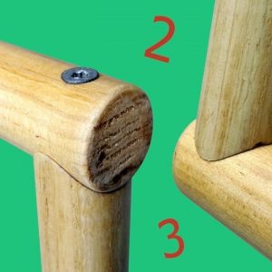 🔥 Fish mouth joints in wood rods that can be disassembled