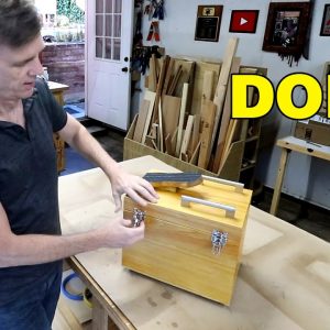 Finishing up the shoeshine box, finally!