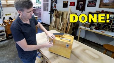 Finishing up the shoeshine box, finally!