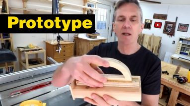 Installing the tall skinny pantry cabinet. And a look at my new pushblock design.