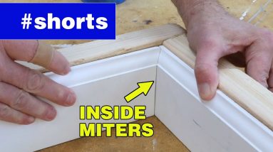 How to get baseboard miters to fit perfectly #shorts