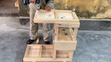 Amazing Woodworking Design Ideas That Make Us Squeal With Excitement - Build A Modern Bedside Table