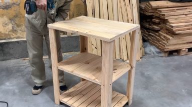 Woodworking Project - Diy A Bedside Cabinet With Pallets Wood For The Bedroom Without Clutter