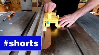 Zero clearance plate for non-standard table saw. #shorts