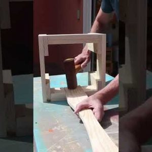 another step stool, but with fake lap joints and seizure inducing green paint