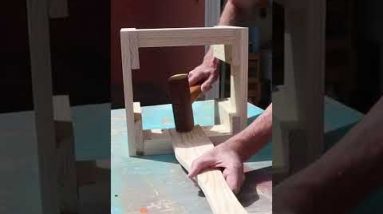 another step stool, but with fake lap joints and seizure inducing green paint