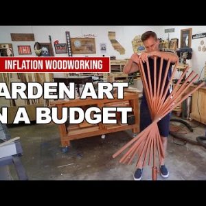 I made a wood sculpture for my yard using scrap lumber. INFLATION WOODWORKING