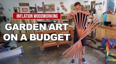 I made a wood sculpture for my yard using scrap lumber. INFLATION WOODWORKING