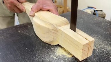 Amazing Skillful Woodworking Art - Build A Outdoor Art Round Table