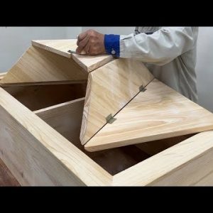 Amazing Ideas Woodworking Creative - Build A Cabinet With Kinetic Folding Doors Easy With This Way