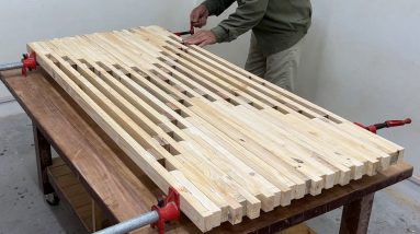 Amazing Woodworking Craft Skills Fastest Easy - Build A Modern Furniture Is Inspired By A Hotel