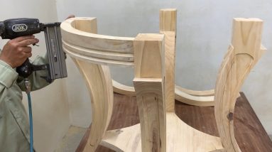 Extremely Technique And High Skills Of Carpenters For Garden Table Design - Woodworking Project