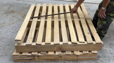 Extremely Bold Woodworking Idea From Old Pallets - Build A Beautiful And Cheap Tea Table From Pallet