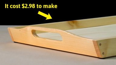 I turned a 2x3 stud into a serving tray, without drawing any plans.