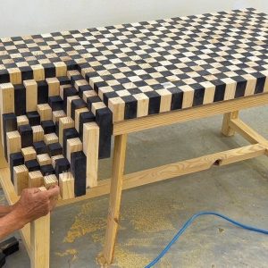 Woodworking Techniques Excellent Craftsmanship - Creative And beautiful Table Design idea For Garden