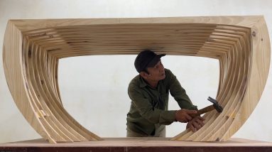 Amazing Woodworking Project Inspired By Hotel - Build A Unique And Beautiful Coffee Table