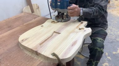Build Unique Idea With Guitar Inspired Chair Design - Creative Woodworking Idea