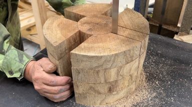 Amazing Art Work From Recycled Wood - Creative Skills Craft Work Fastest Easy On Lathe