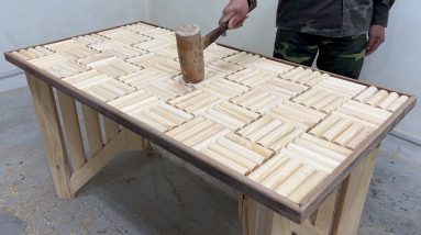 Amazing Creative Woodworking - Build A Coffee Table With Design Simple And Beautiful For Garden