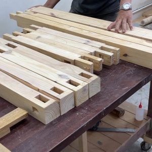 Amazing Carpenter's Master Woodworking Skills - Unique Coffee Table Build Idea For Garden