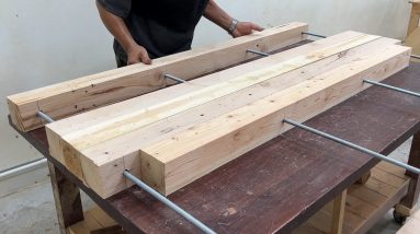 Amazing Woodworking Project From Old House Wood - Idea Build A Simple Tea Table That Anyone Can Do