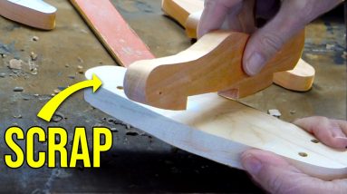 Making classic toy planes from scrap lumber