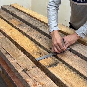 Amazing Old Wood Recycling Project For Work Woodworking Cheap - Top Table Build Idea From Scrap Wood