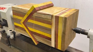 Amazing Decorative Woodturning Art - Bold And Unique Ideas With Carpenter Skillful Skills On Lathe