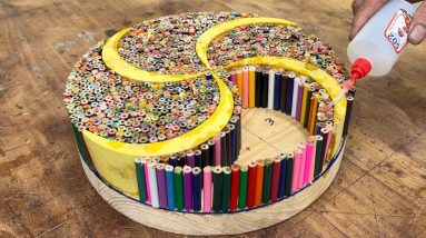 Creative And Unique Ideas With Pencil Boxes - Incredibly Dexterous Skills For Carpenter On Lathe