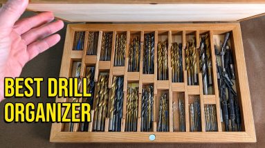 Store all your drill bits in one handy case. Weekend woodworking shop project.