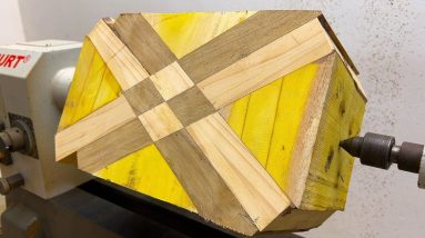 Amazing Design Ideas Unique Woodworking - Turn Scrap Wood Into A Stunning Piece Work On Lathe