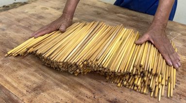 Idea Creative Epoxy Resin And 1000 Chopsticks That Are At A Whole New Level You Need To See