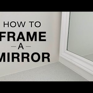 Easy Way to Frame a Bathroom Mirror with Great Results, from Home Improvement Woodworking