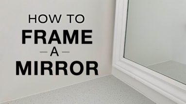 Easy Way to Frame a Bathroom Mirror with Great Results, from Home Improvement Woodworking
