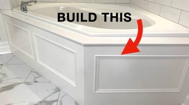 How to Build a Bathtub Panel (Tub Apron or Skirt) by Home Improvement Woodworking