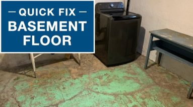 Easy Basement Subfloor for the Laundry Room Floor - a Home Improvement Woodworking Project