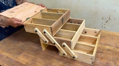 Amazing Beautiful And Cheap Wood Recycling Projects - Turn Discarded Pallet Into Smart Storage Boxe