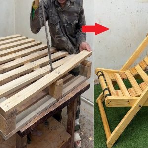 Creative And Cheap Old Pallet Recycling Ideas You Should Know - Build A Adjustable Outdoor Chair