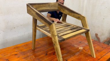 How To Make A Chair Step By Step - Building A Wood Outdoor Chair For Wife And Kids Without Screws