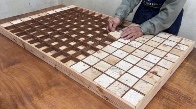 Excellent Working Skills Of Constantly Creative Carpenter - Build A Coffee Table With Pallet Blocks