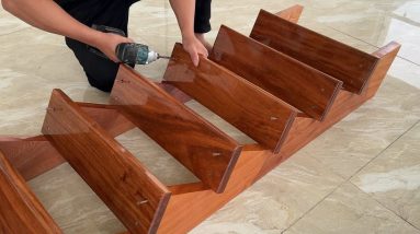 Detailed Video Tutorial On How To Build A Complete Wooden Stairs Step By Step - Skillful woodworking