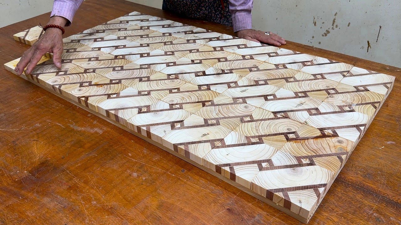 Make A 3D Table Easy With Beautiful Effect With This Way - Woodworking