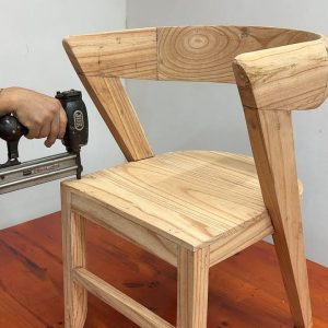 How To Build And Assemble A Modern Wooden Chair From Mahogany Tree - Woodworking Skills