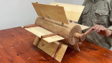 Amazing Innovative Invention Ideas In Woodworking - Designing The World First Handcrafted Wooden Fan