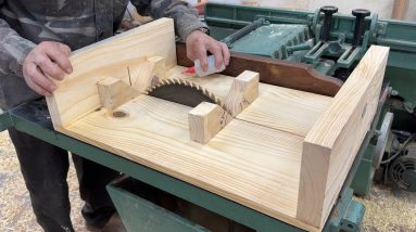 Tips And Tricks In Woodworking - Homemade Ideas Of ​​Making Your Own Safety Cutting For Table Saw