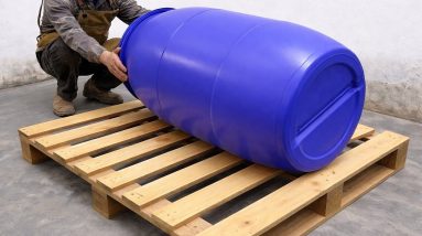 Don't throw Reusing Away Old Plastic Containers And Pallets - Diy Homemade Woodworking Project Cheap