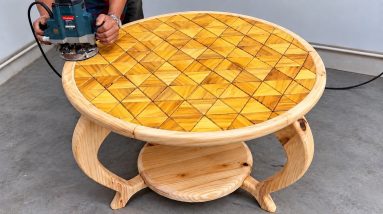 Seasoned Carpenter Experience And Masterful Technique Created A Masterpiece - Round Coffee Table